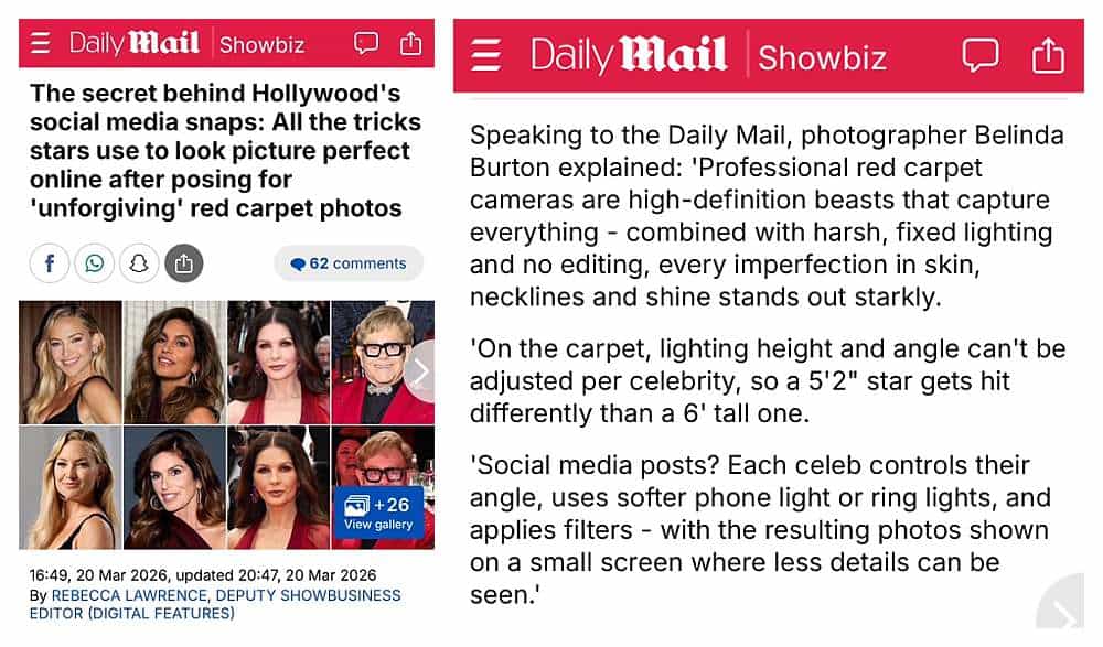 Belinda Burton featured in Daily Mail